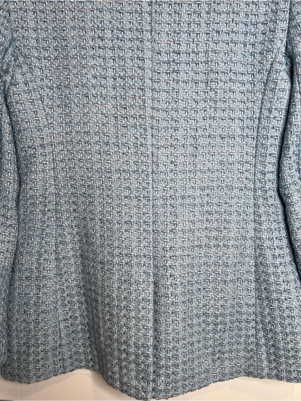 Ann Taylor ‘The Crosby’ Light Blue‎ Tweed Women's Blazer Jacket. Size 6. NWT.